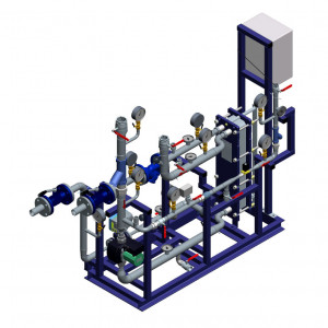 Блочный тепловой пункт (БТП) WaterLine (WL) Ридан - Блок системы отопления