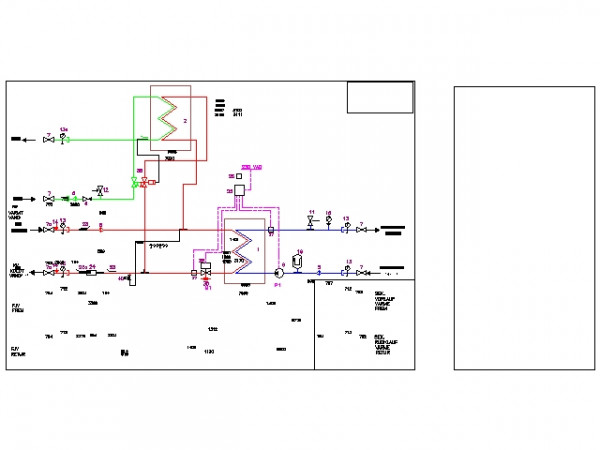 Данфосс Akva Lux II VX HWP тип 2 HE + тип 1 ГВС тепловой пункт, Danfoss