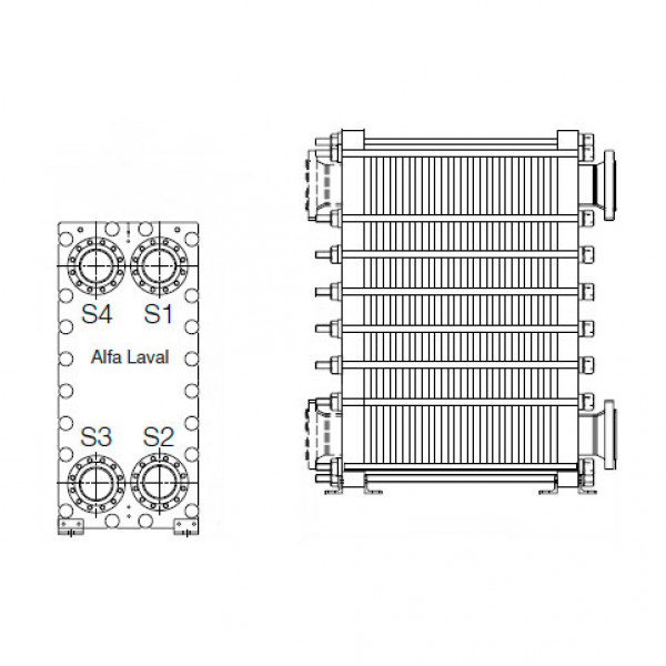 Alfa Rex TM10-B сварной пластинчатый теплообменник Alfa Laval